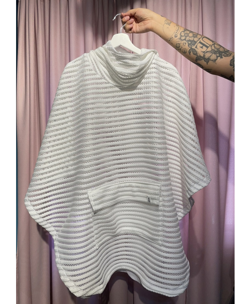 Capa Y2K en jersey gofrado calado