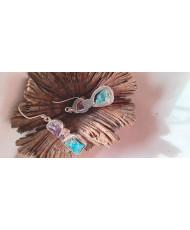 Aretes, piedras naturales, regalo, joyería,hecho a mano, plata,unico, original, exclusivo, moderno, comodo