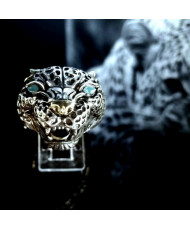 Anillo Jaguar Balam Turquesa num 12