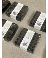 Jabón artesanal corporal y facial de carbón activado base glicerina 100grs