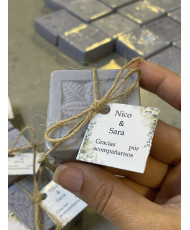 Docena de jabones personalizados artesanales con propiedades. 12 pzas de 30 grs
