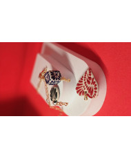 Aretes formales de talavera rojos