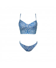 SET TULUM LARGO AZUL ESTAMPADO