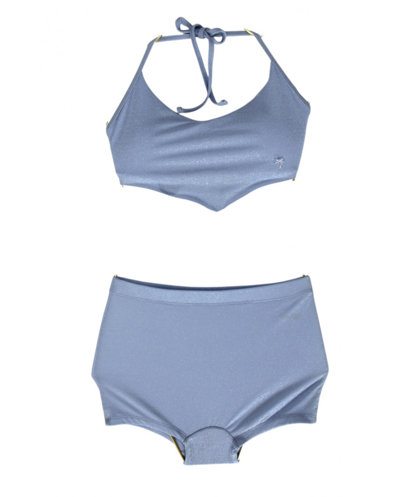Set Tropical Azul Brillo