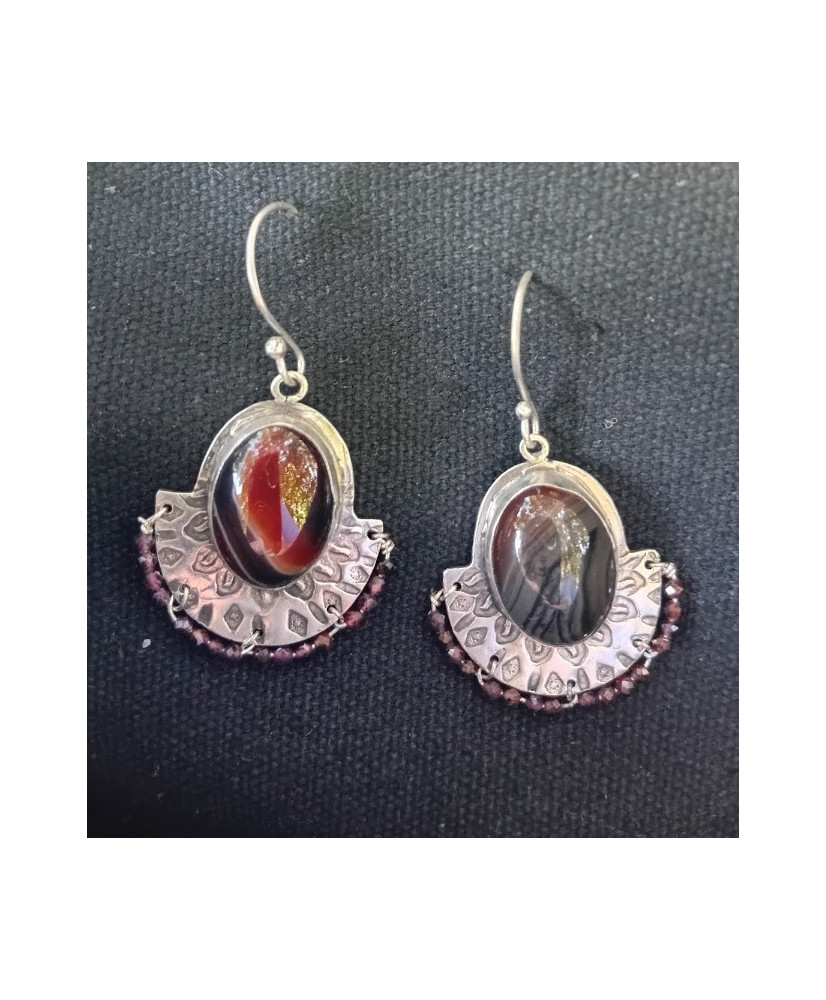 Aretes agata boho