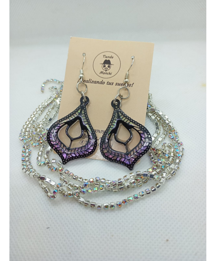 Aretes Mándala Resina