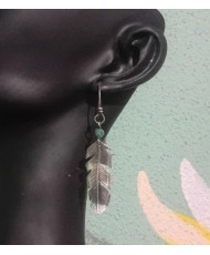 Aretes pluma