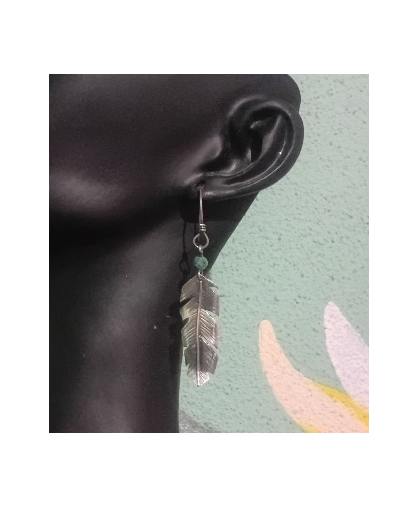 Aretes pluma