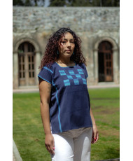 Hupil cuadros cancuc azul 