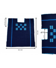 Hupil cuadros cancuc azul 