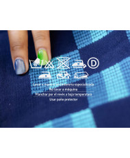 Hupil cuadros cancuc azul 