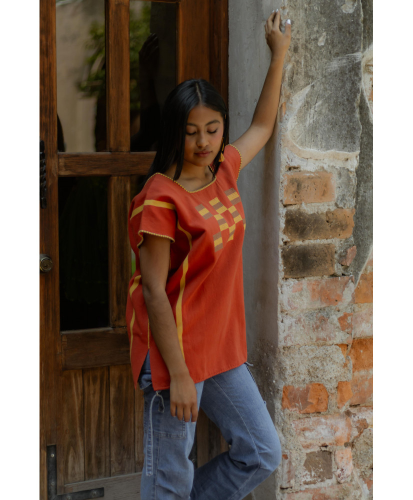 huipil cuadros cancuc ladrillo 