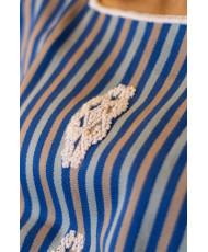 blusón rayado poconichim azul 