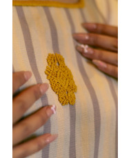 blusón rayado poconichim gris