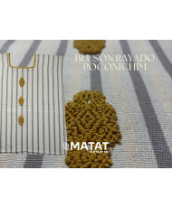 blusón rayado poconichim gris