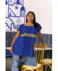 huipil pepen azul rey 
