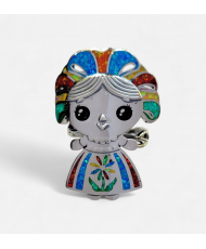 Anillo LeLe Ajustable Plata con Opalos