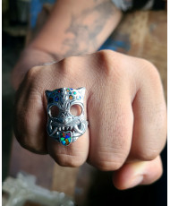 Anillo Ajustable Tecuani Plata con Opalos