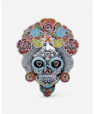 Anillo Catrina Bruja Plata con Opalos