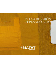 blusa de cajón pepenado alta mostaza