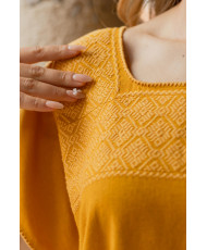 Blusa de cajón pepenado alta mango