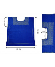 Blusa de cajón pepenado alta Azul