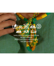 Blusa Lino VAX (verde-amarillos)