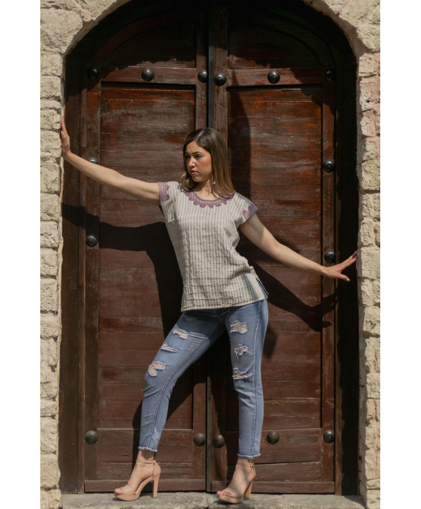 Blusa luna morada 
