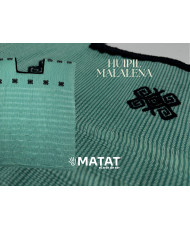 Huipil Mariposa (aqua con negro)