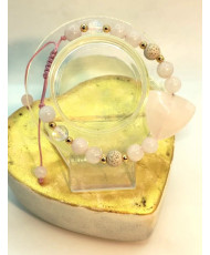 PULSERA CUARZO ROSA 
