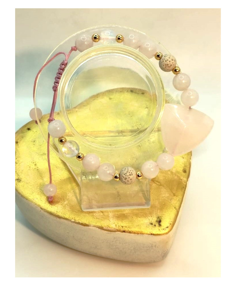PULSERA CUARZO ROSA 