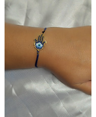 Pulsera Manita de Fátima azul