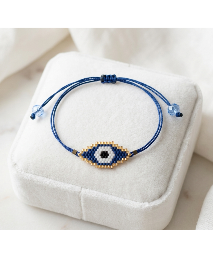 Pulsera de ojito turco en color azul