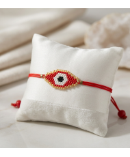 Pulsera ojito turco en color rojo