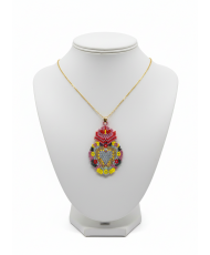 Collar Milagrito Mexicano con corazón plateado