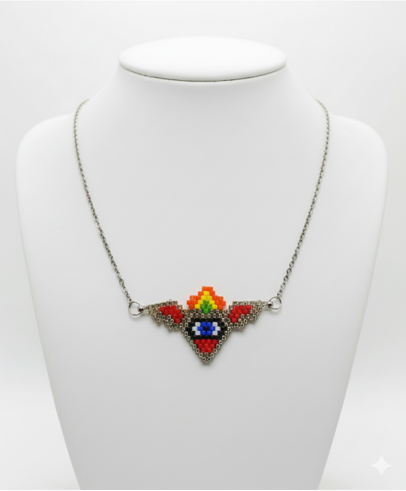 Collar Mini Milagrito mexicano con ojo turco