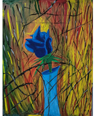 Rosa Azul, Óleo sobre tela