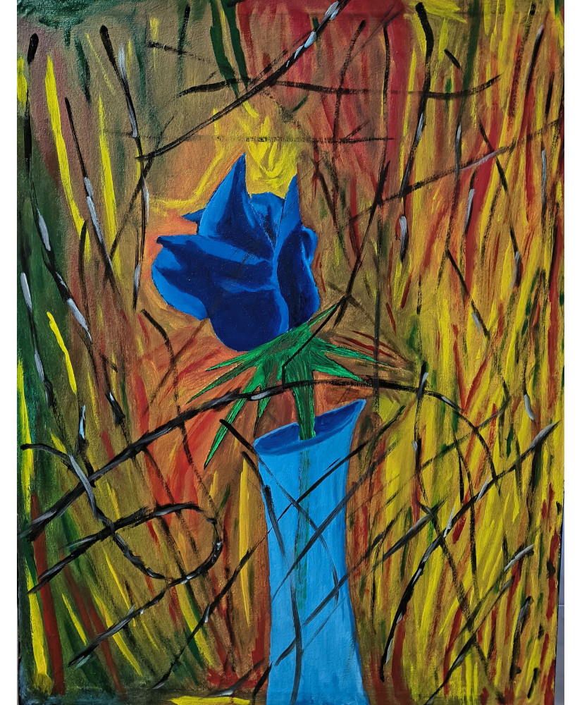 Rosa Azul, Óleo sobre tela