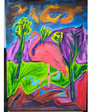 Flamenco, oleo original, sobre tela