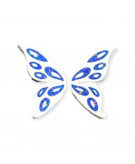 Anillo Ajustable Mariposa Aros Opalo Azul