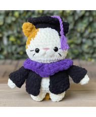 Gatito de Graduación a Crochet