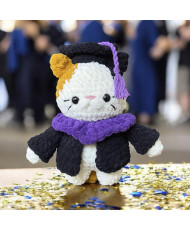 Gatito de Graduación a Crochet