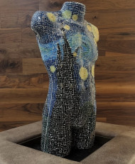 Maniquí vitromosaico la noche estrellada