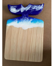 Tablas de madera con acabado en resina