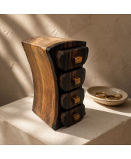 Joyero Artesanal Cocobolo 4 cajones