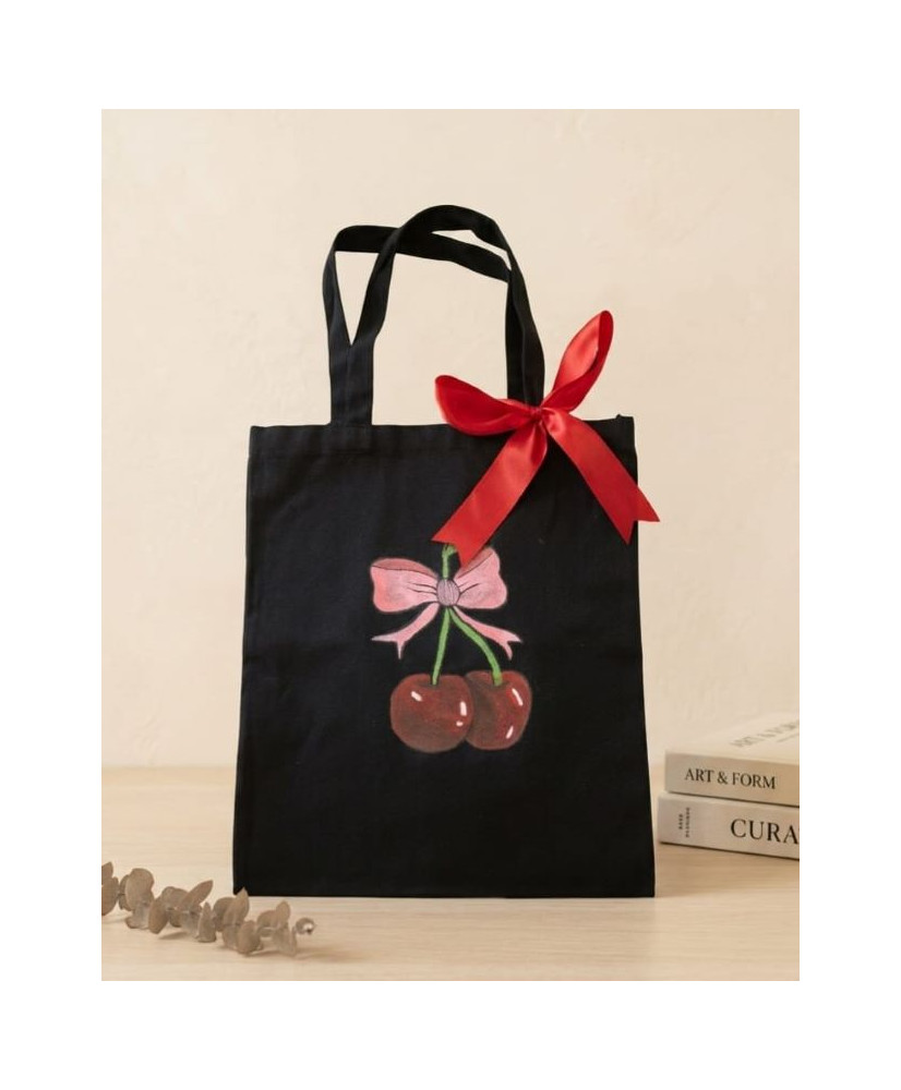 Tote bag_Cerezas_Pintada a mano