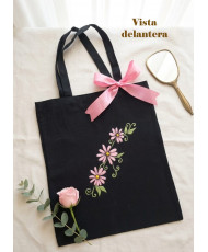 Tote bag_Margaritas_pintada a mano