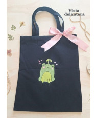 Tote bag_ Ranita_Pintada a mano