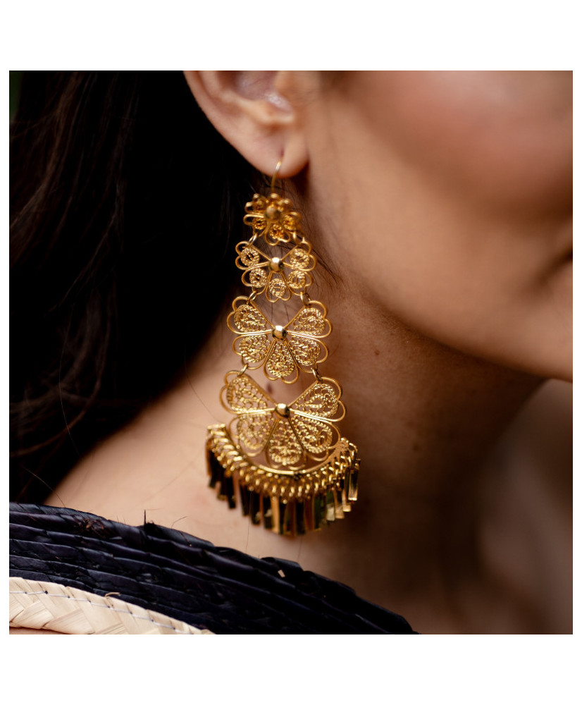 Aretes Filigrana Cascada Imperial