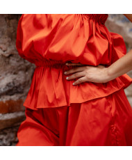 Set Naranja Peplum
